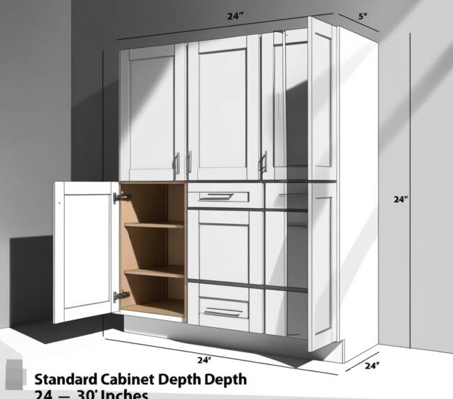 standard cabinet depth